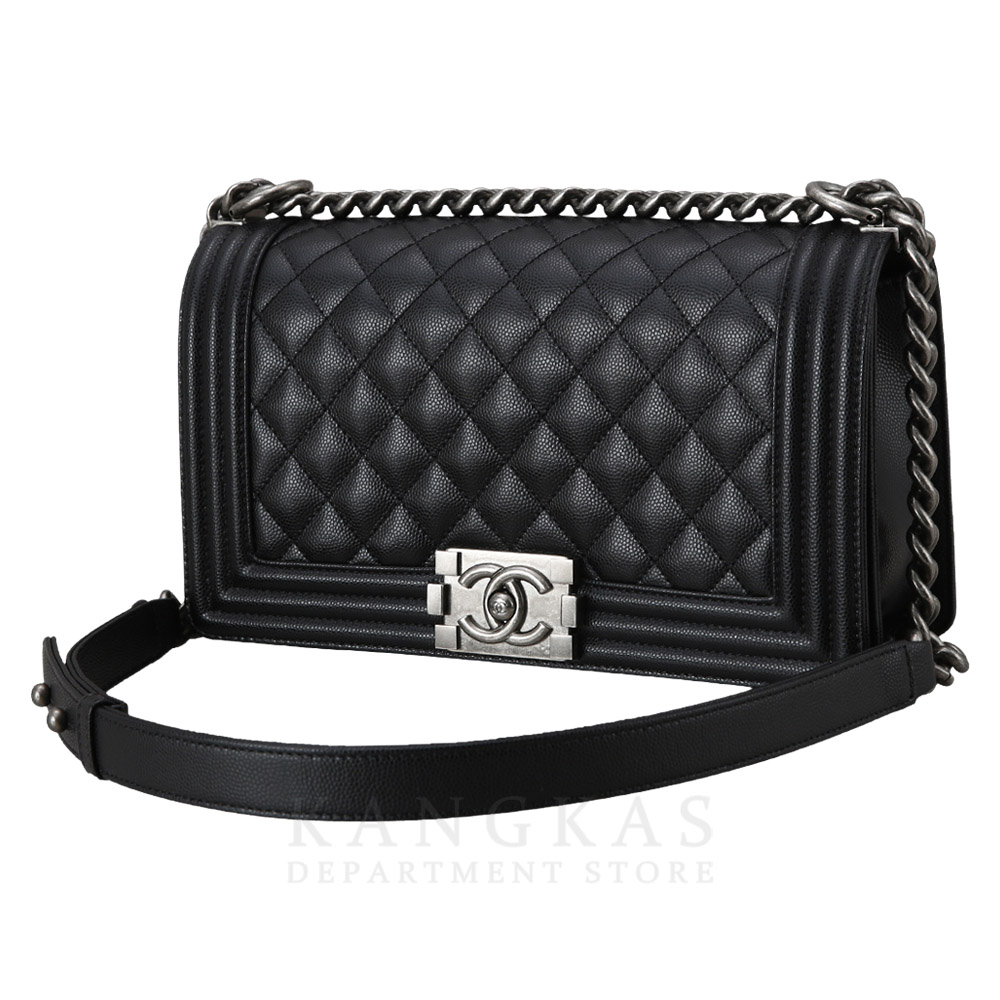 CHANEL(USED)샤넬 캐비어 보이샤넬 미듐