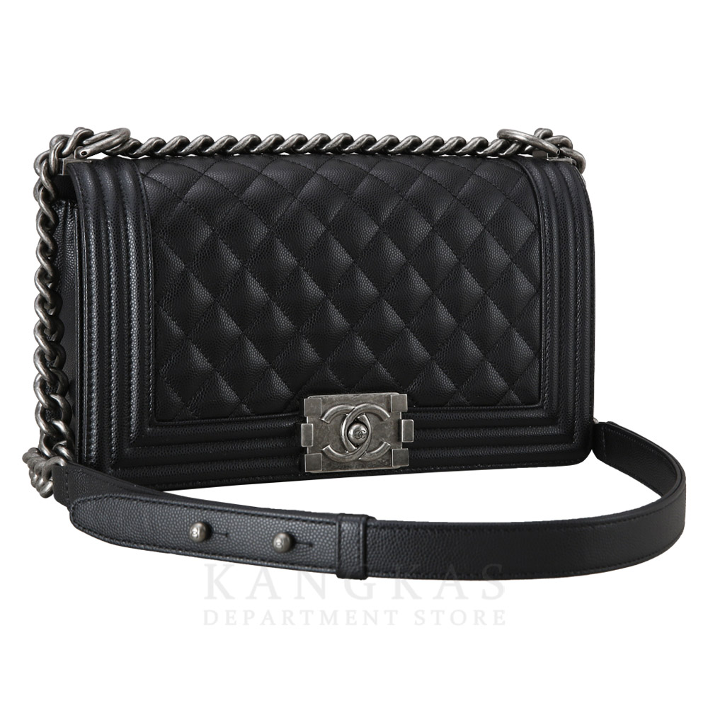 CHANEL(USED)샤넬 캐비어 보이샤넬 미듐