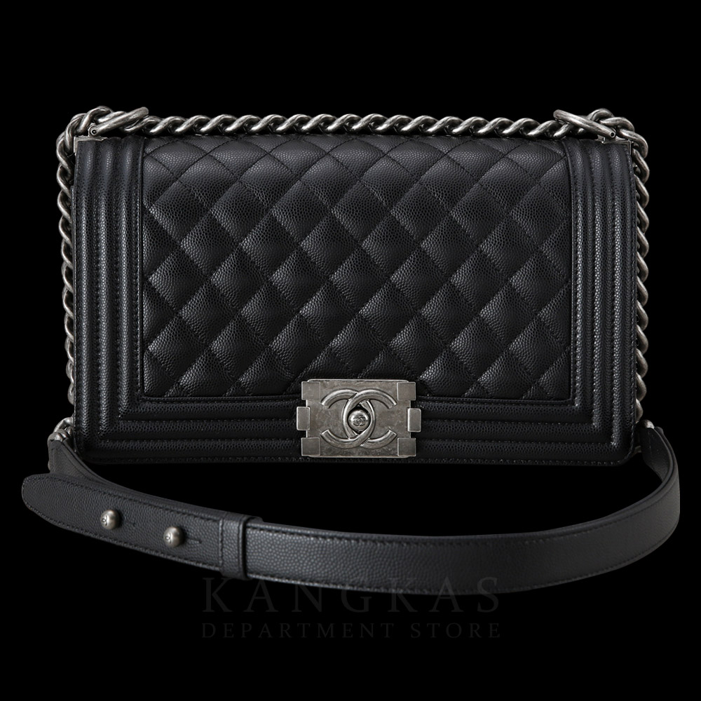 CHANEL(USED)샤넬 캐비어 보이샤넬 미듐