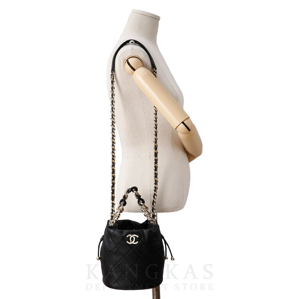CHANEL(USED)샤넬 시즌 램스킨 버킷백