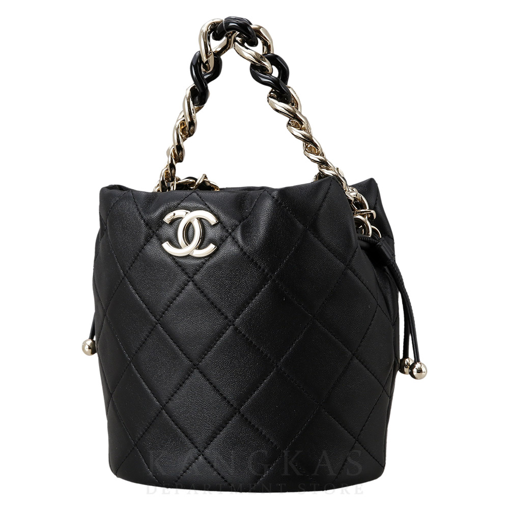 CHANEL(USED)샤넬 시즌 램스킨 버킷백