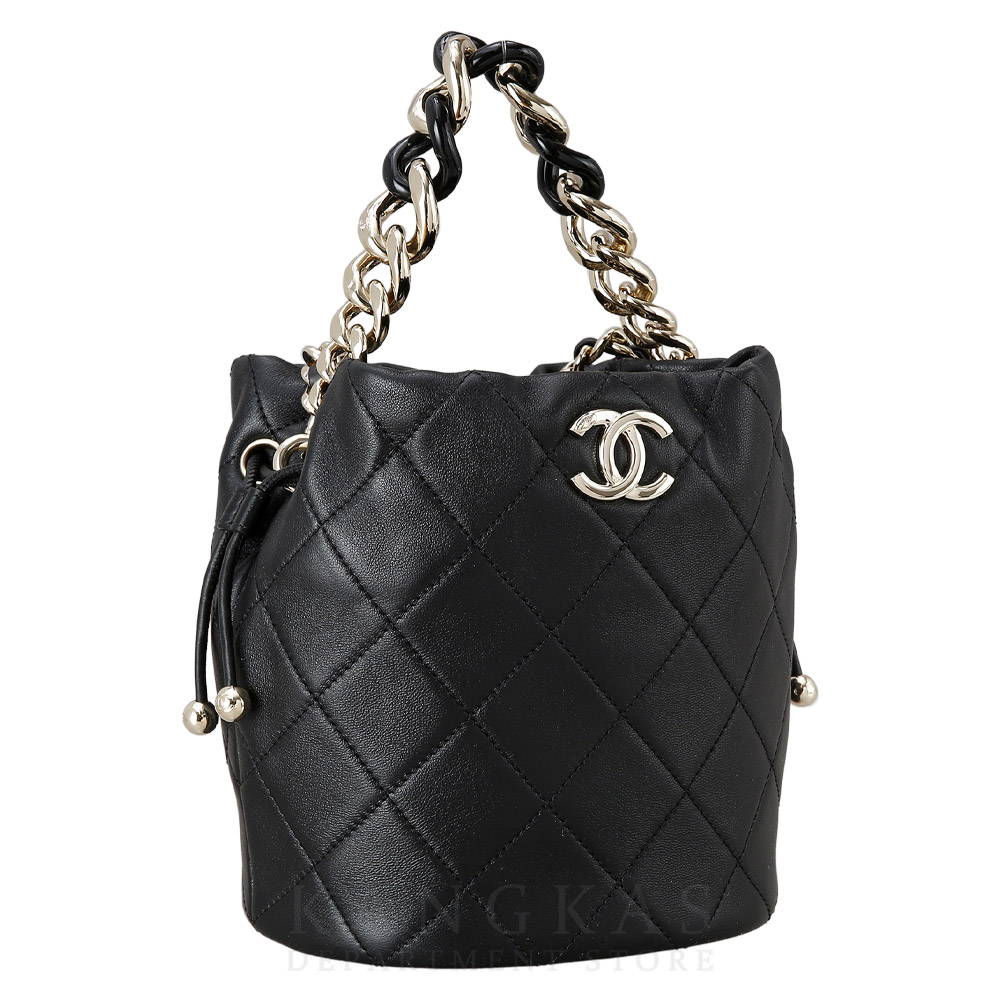 CHANEL(USED)샤넬 시즌 램스킨 버킷백