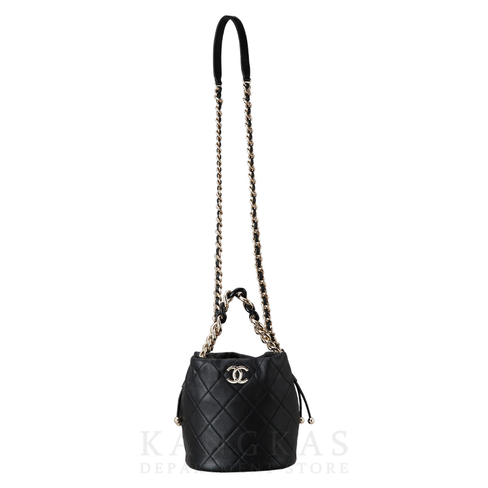 CHANEL(USED)샤넬 시즌 램스킨 버킷백