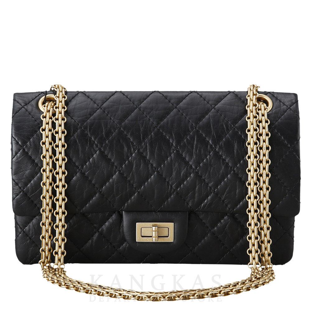 CHANEL(USED)샤넬 2.55 빈티지 클래식 미듐24 금장