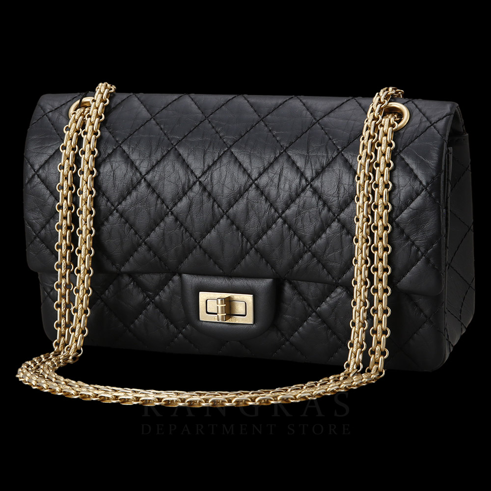 CHANEL(USED)샤넬 2.55 빈티지 클래식 미듐24 금장