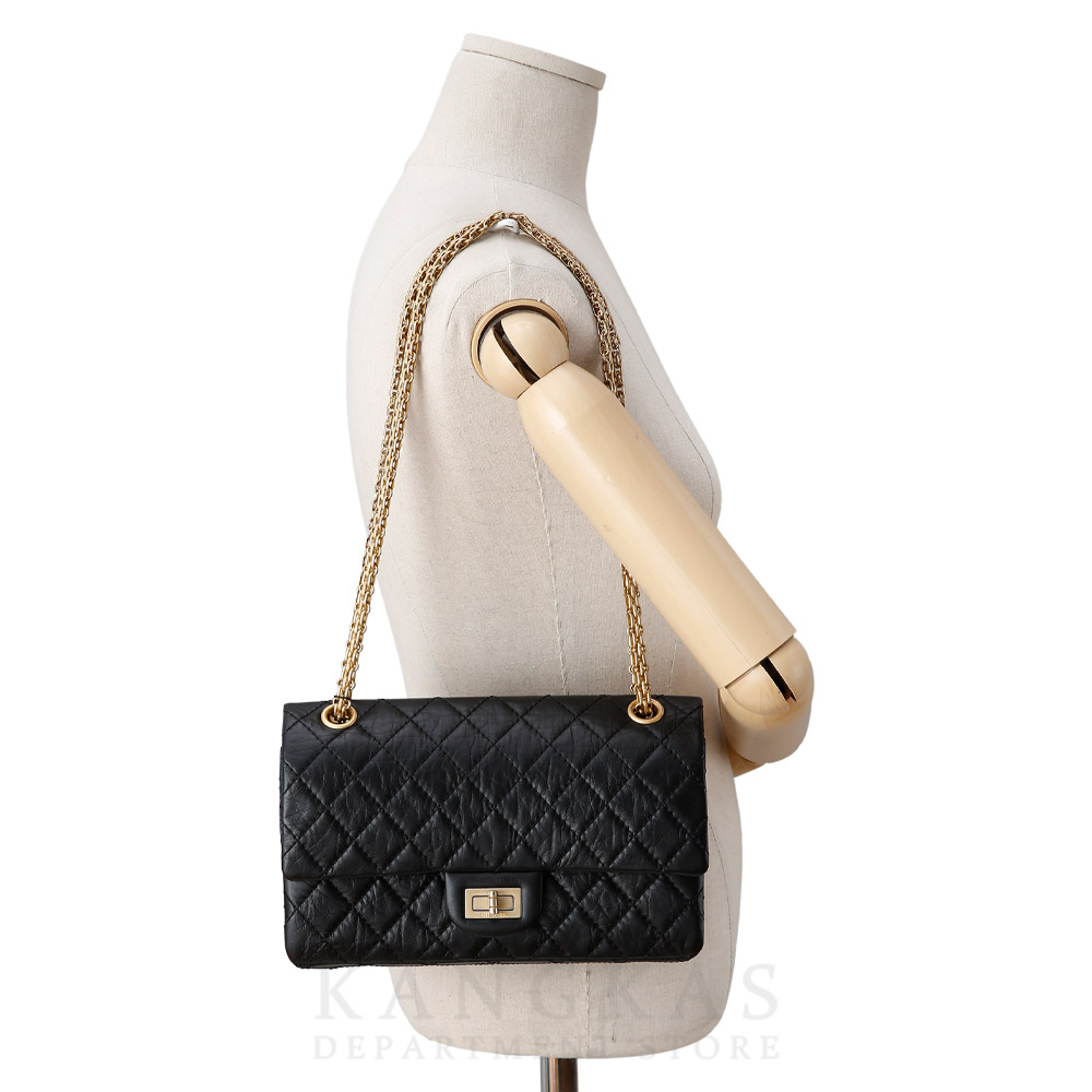 CHANEL(USED)샤넬 2.55 빈티지 클래식 미듐24 금장