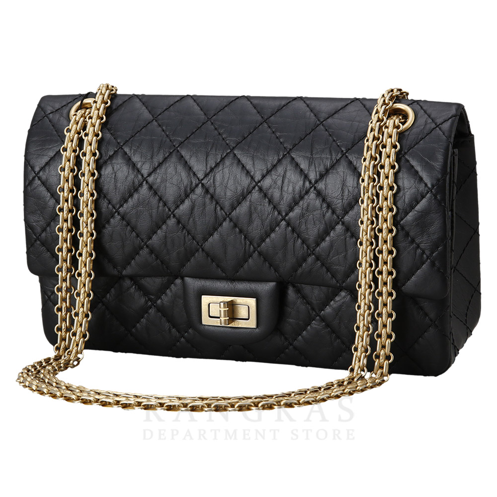 CHANEL(USED)샤넬 2.55 빈티지 클래식 미듐24 금장