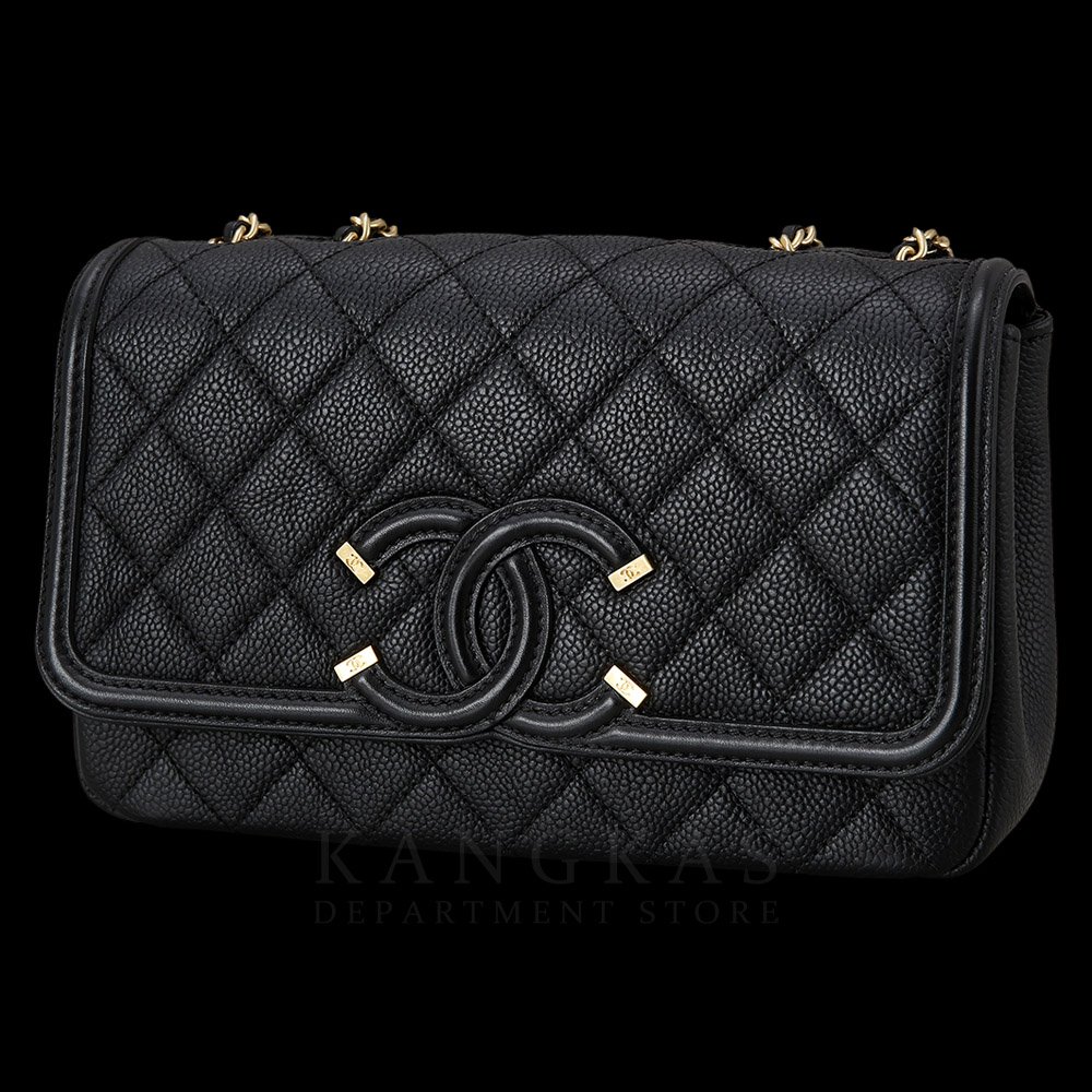CHANEL(USED)샤넬 시즌 CC 코스메틱로고 플랩백