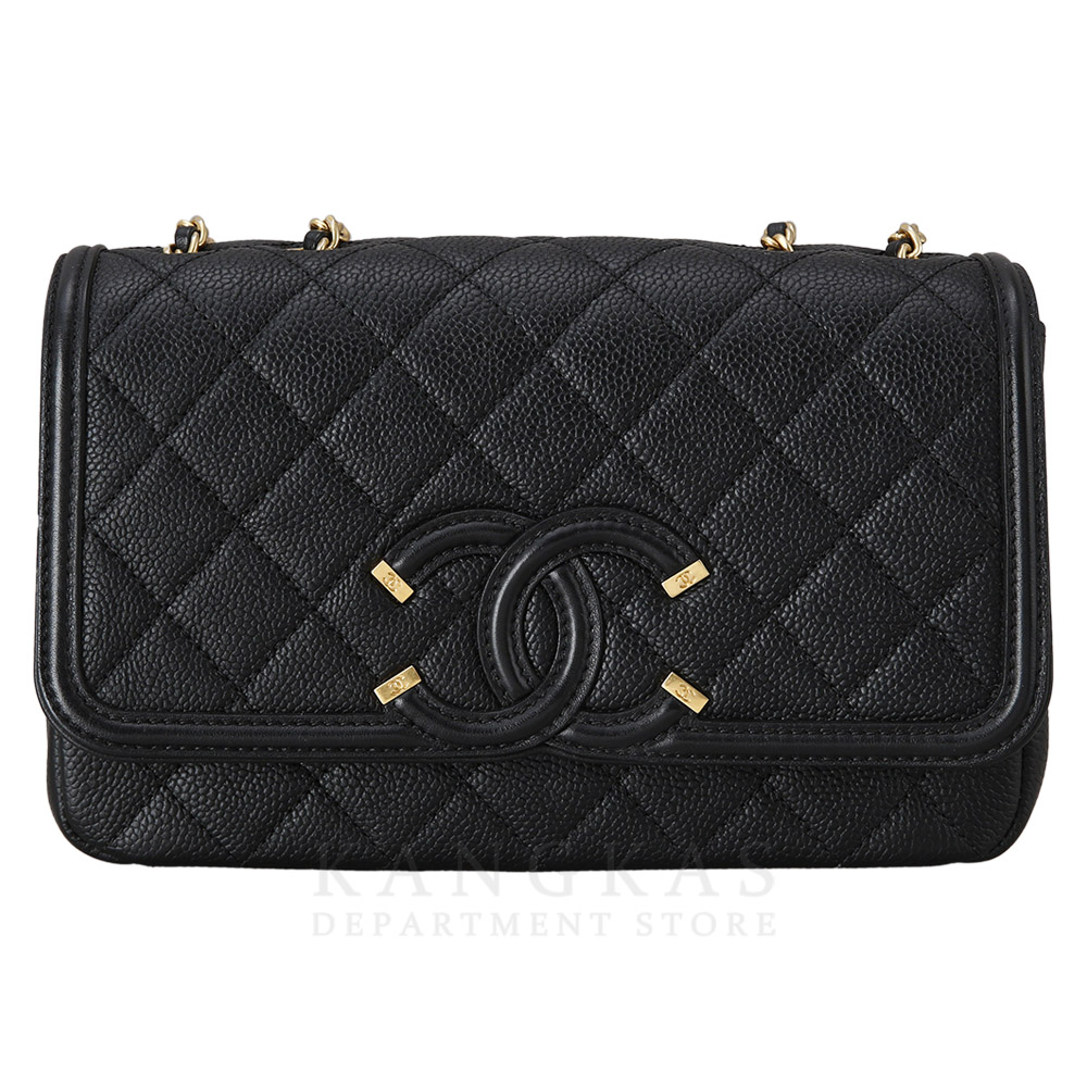 CHANEL(USED)샤넬 시즌 CC 코스메틱로고 플랩백