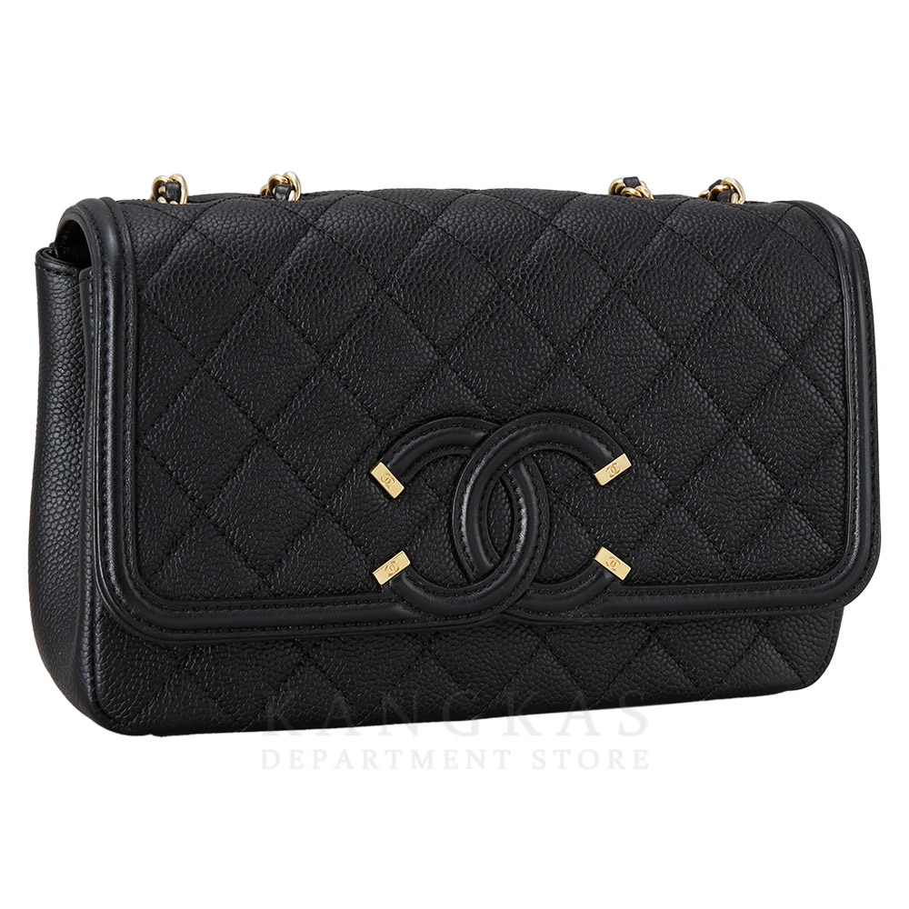 CHANEL(USED)샤넬 시즌 CC 코스메틱로고 플랩백
