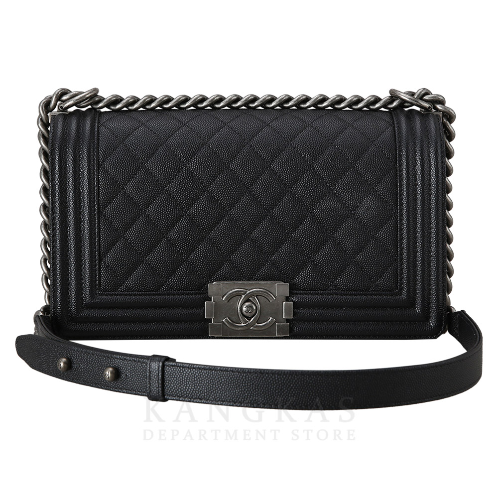CHANEL(USED)샤넬 캐비어 보이샤넬 미듐