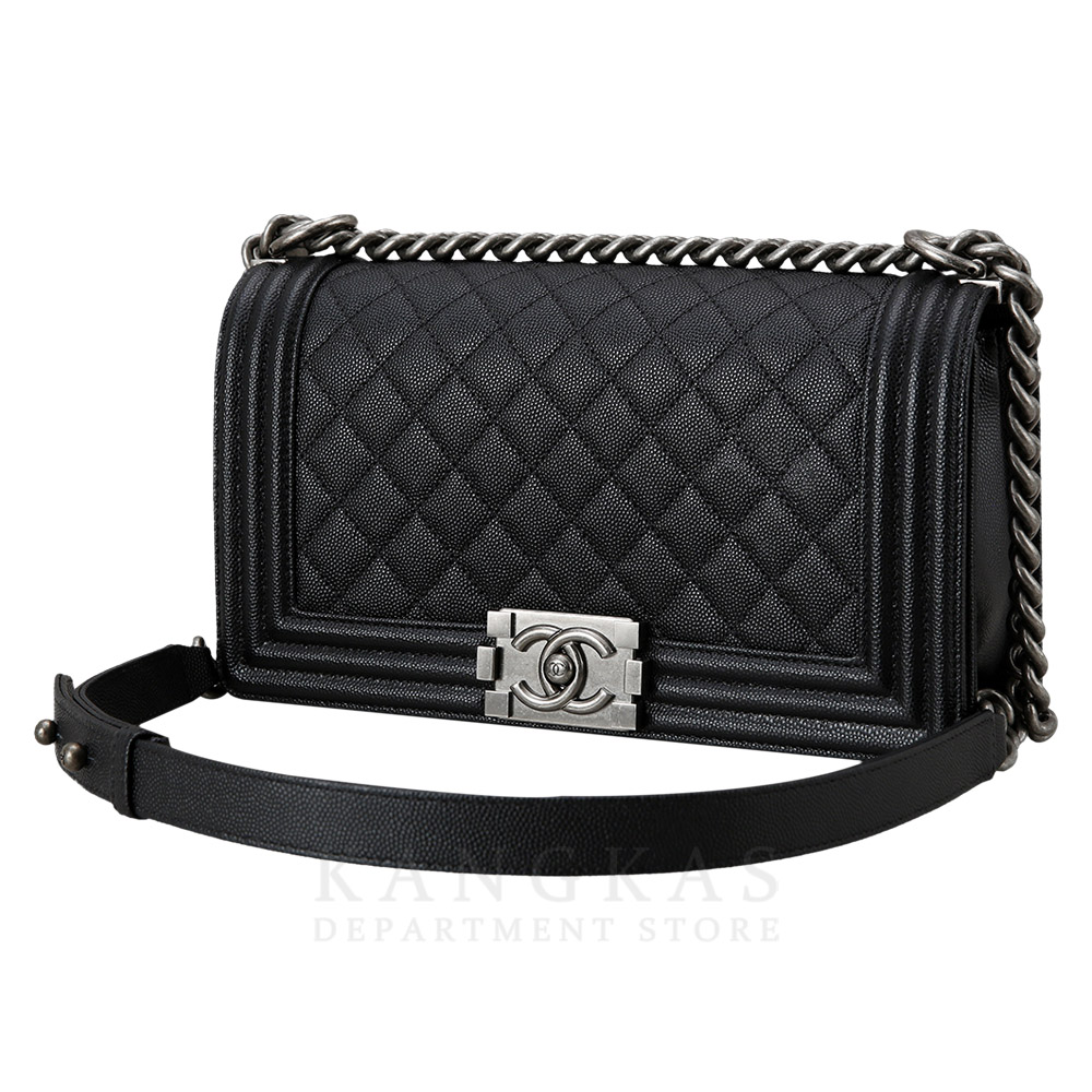 CHANEL(USED)샤넬 캐비어 보이샤넬 미듐