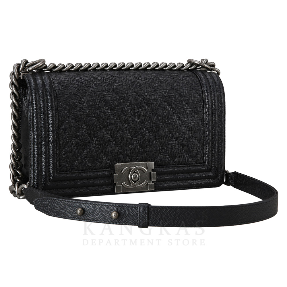 CHANEL(USED)샤넬 캐비어 보이샤넬 미듐