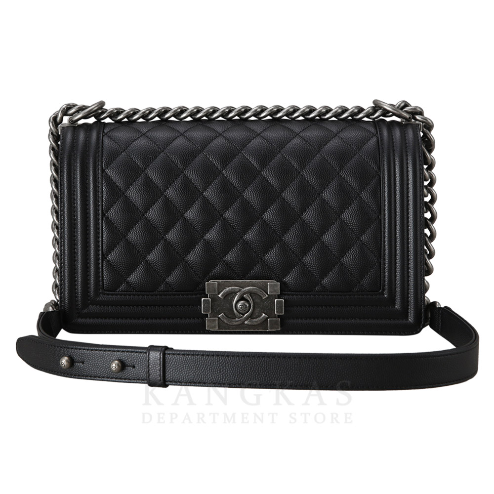 CHANEL(USED)샤넬 캐비어 보이샤넬 미듐