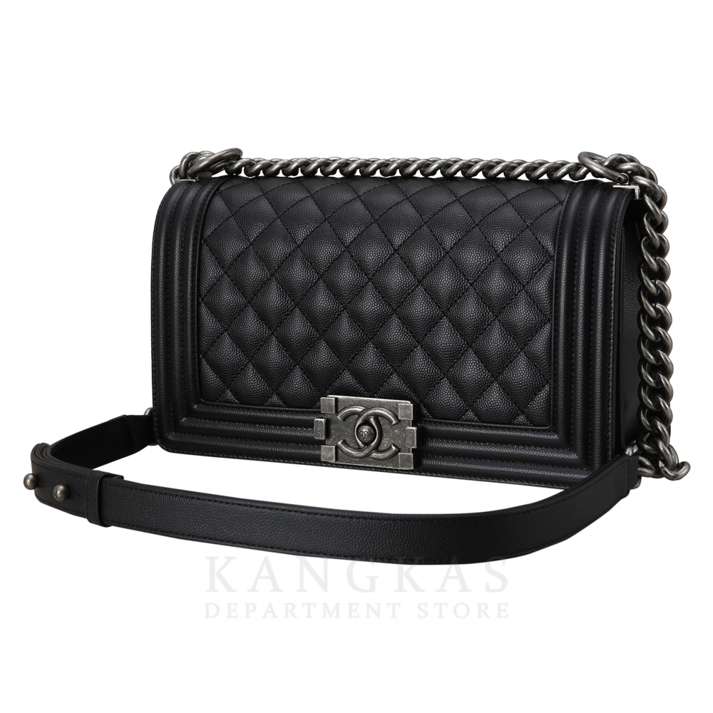 CHANEL(USED)샤넬 캐비어 보이샤넬 미듐