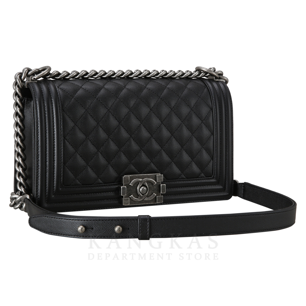 CHANEL(USED)샤넬 캐비어 보이샤넬 미듐