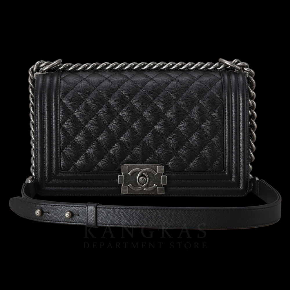 CHANEL(USED)샤넬 캐비어 보이샤넬 미듐