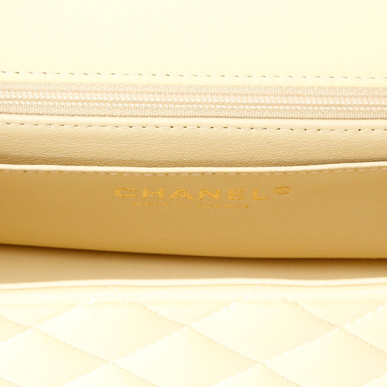 CHANEL(USED)샤넬 램스킨 클래식 뉴미니 탑핸들