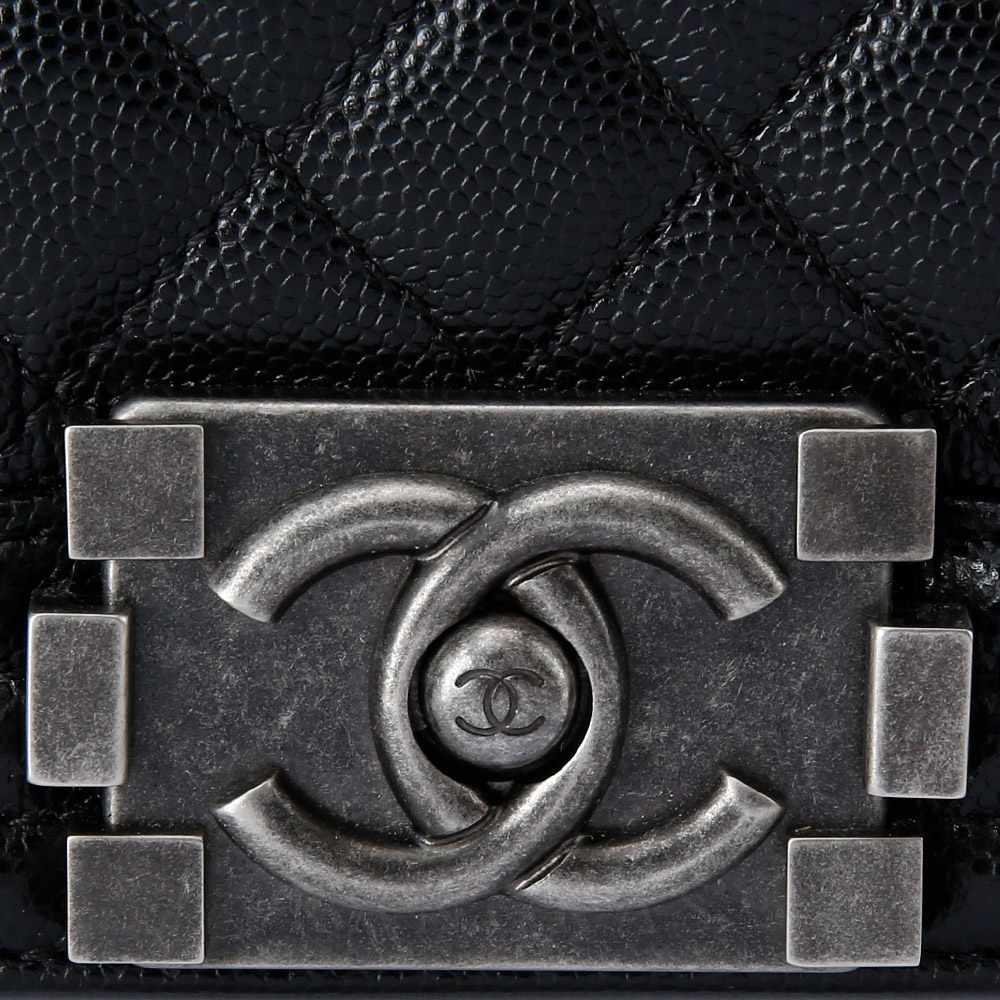 CHANEL(USED)샤넬 캐비어 보이샤넬 미듐