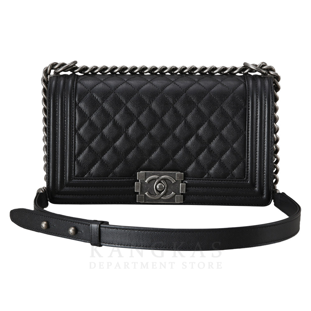 CHANEL(USED)샤넬 캐비어 보이샤넬 미듐