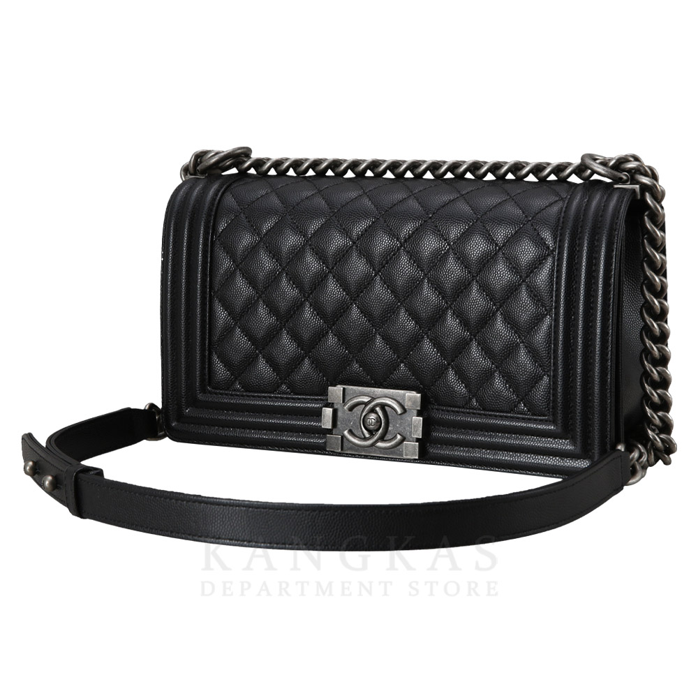 CHANEL(USED)샤넬 캐비어 보이샤넬 미듐