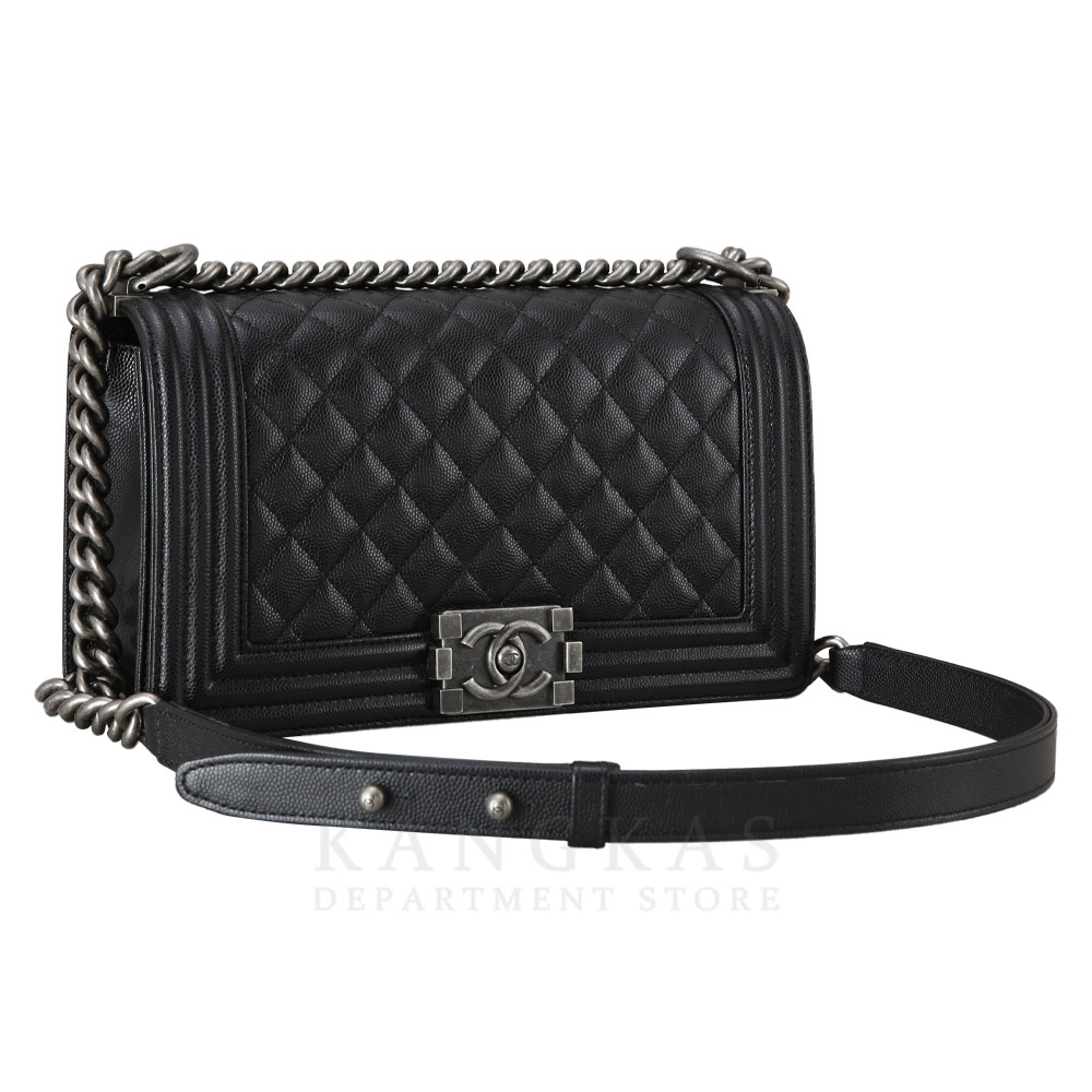 CHANEL(USED)샤넬 캐비어 보이샤넬 미듐