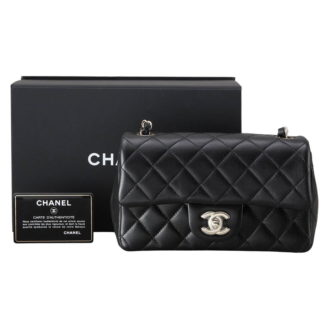 CHANEL(USED)샤넬 램스킨 클래식 뉴미니