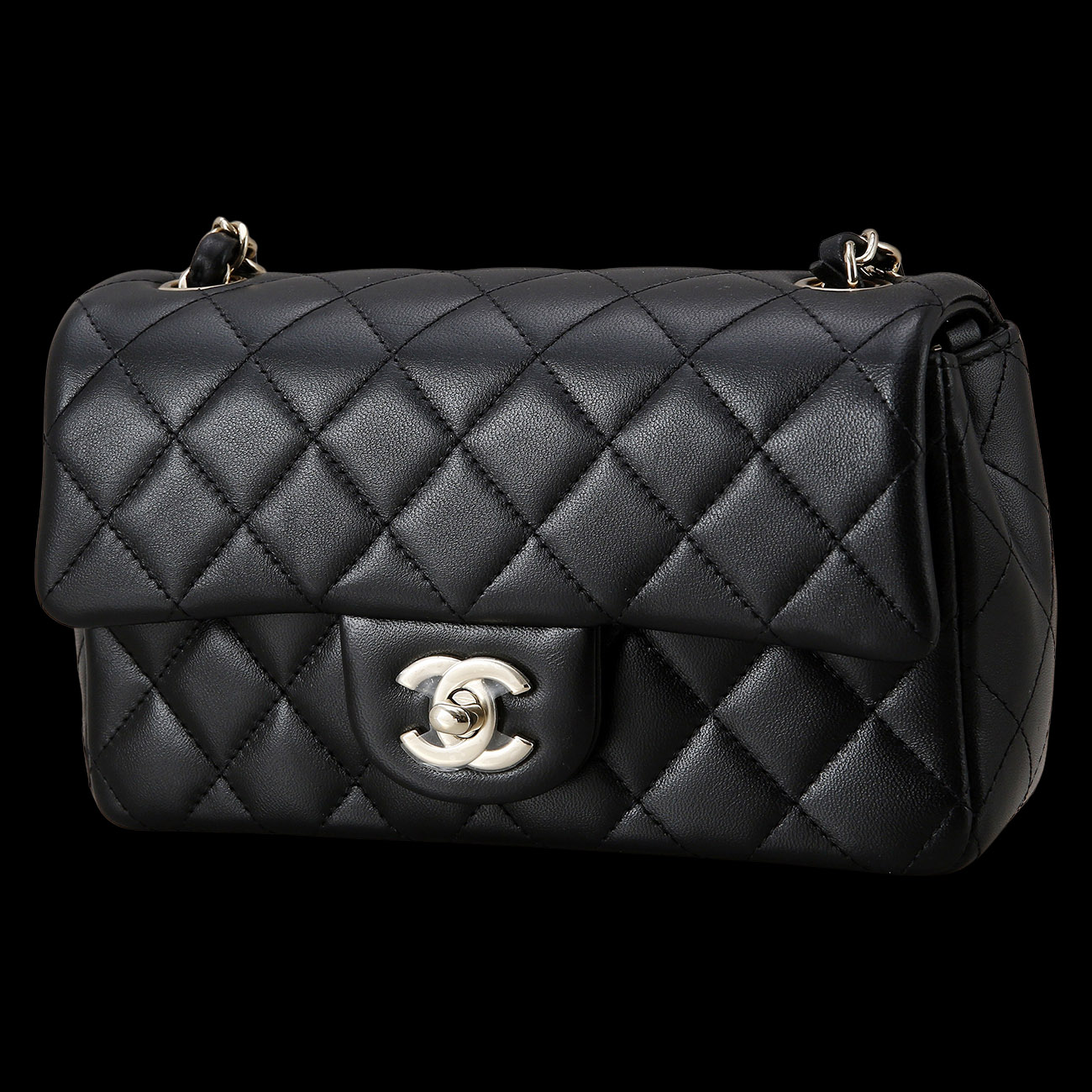 CHANEL(USED)샤넬 램스킨 클래식 뉴미니