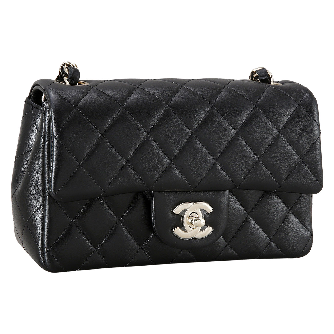 CHANEL(USED)샤넬 램스킨 클래식 뉴미니