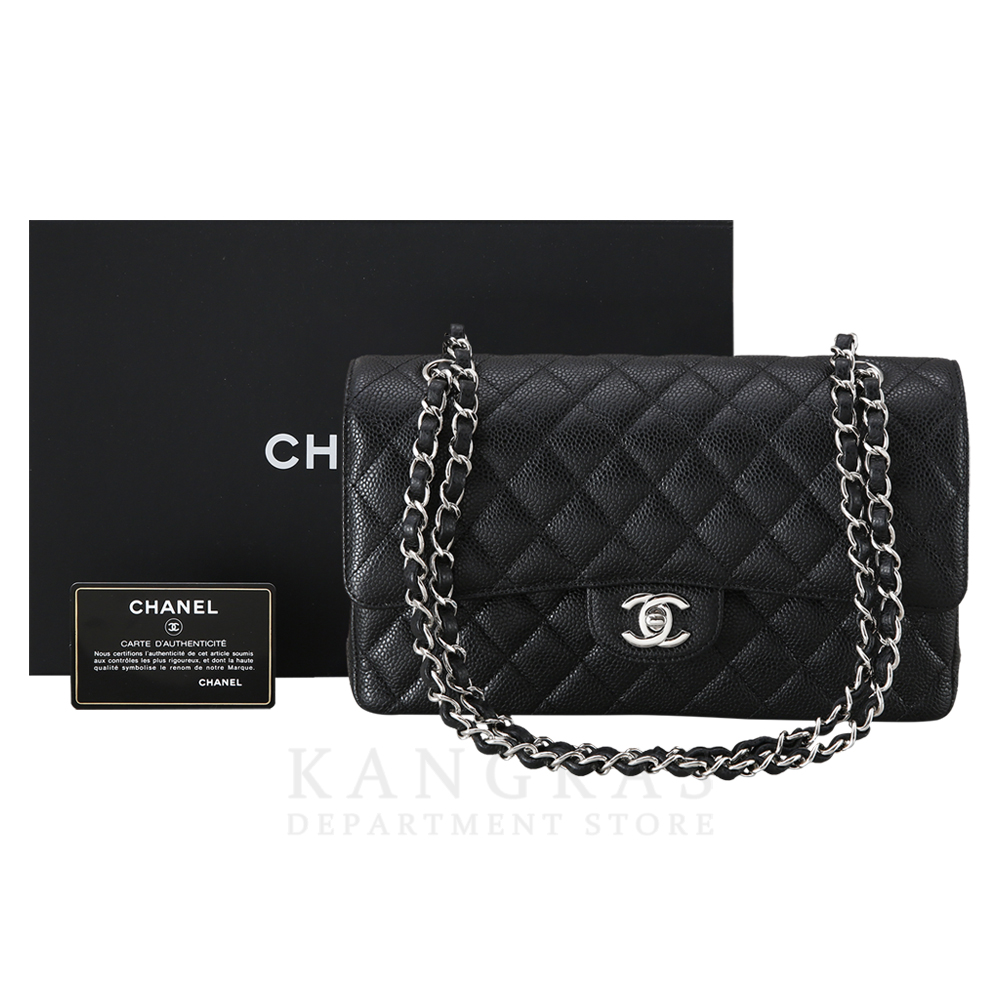 CHANEL(USED)샤넬 A01112 캐비어 클래식 미듐 플랩백