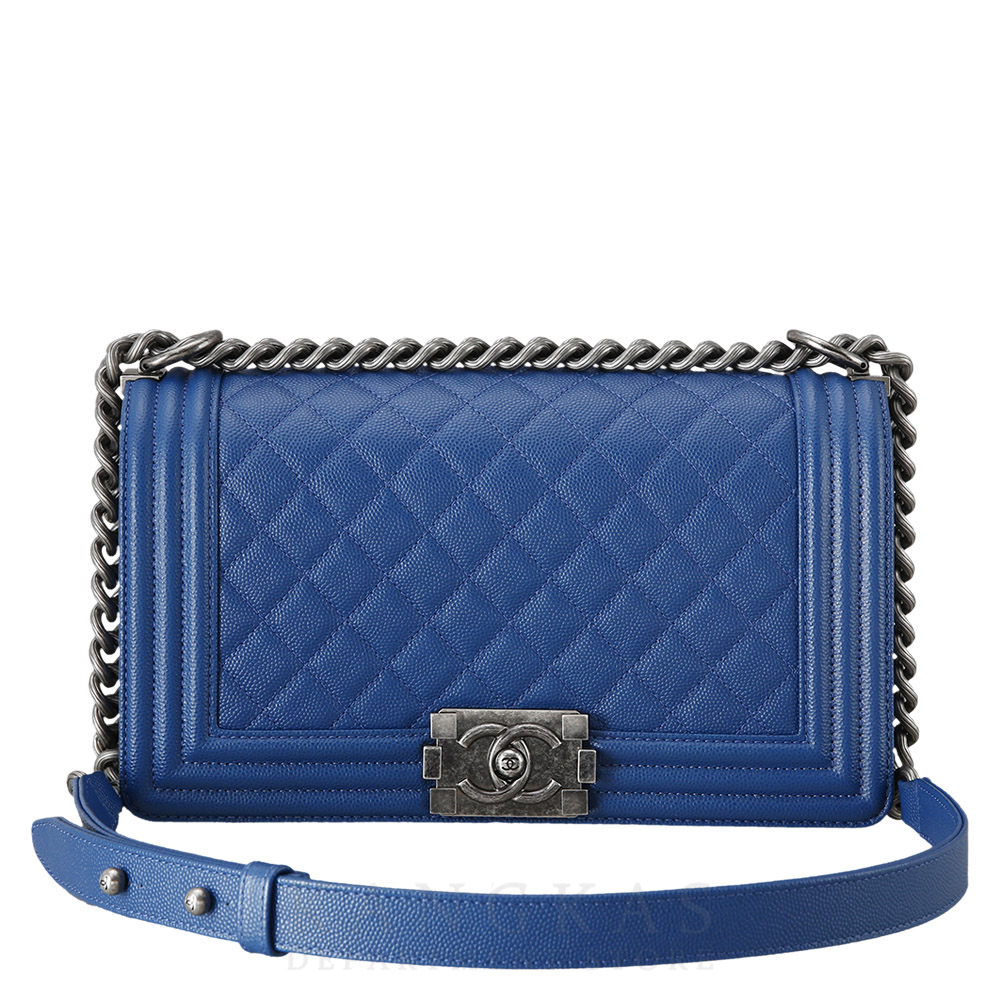 CHANEL(USED)샤넬 캐비어 보이샤넬 미듐