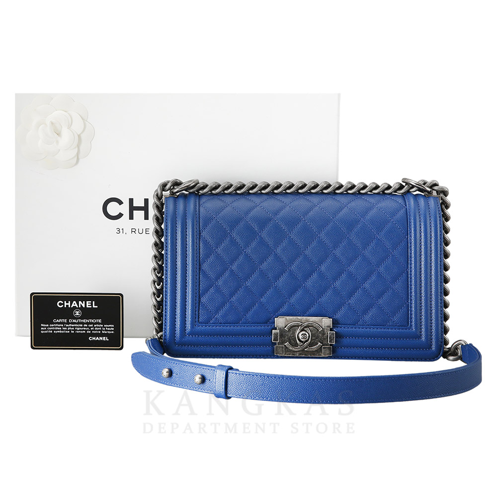 CHANEL(USED)샤넬 캐비어 보이샤넬 미듐