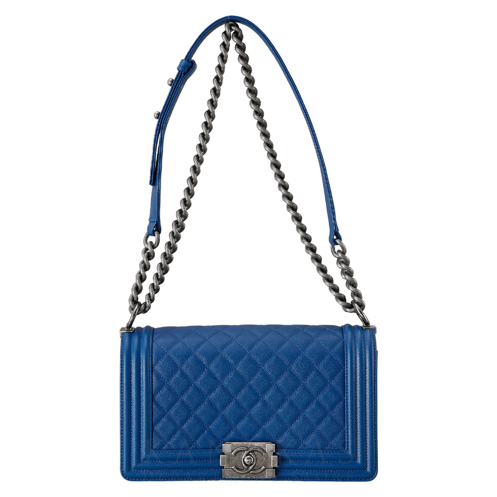 CHANEL(USED)샤넬 캐비어 보이샤넬 미듐