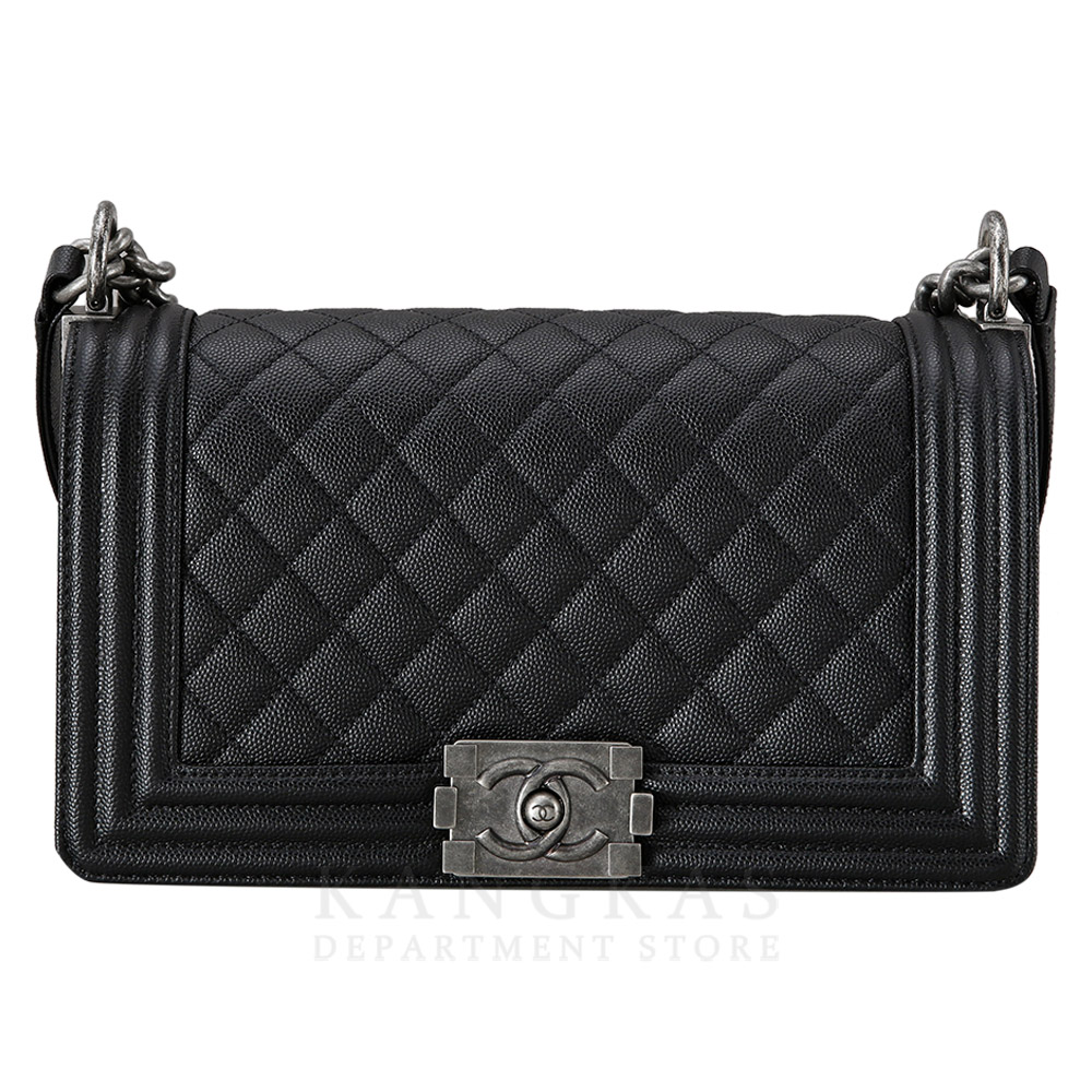 CHANEL(USED)샤넬 캐비어 보이샤넬 미듐