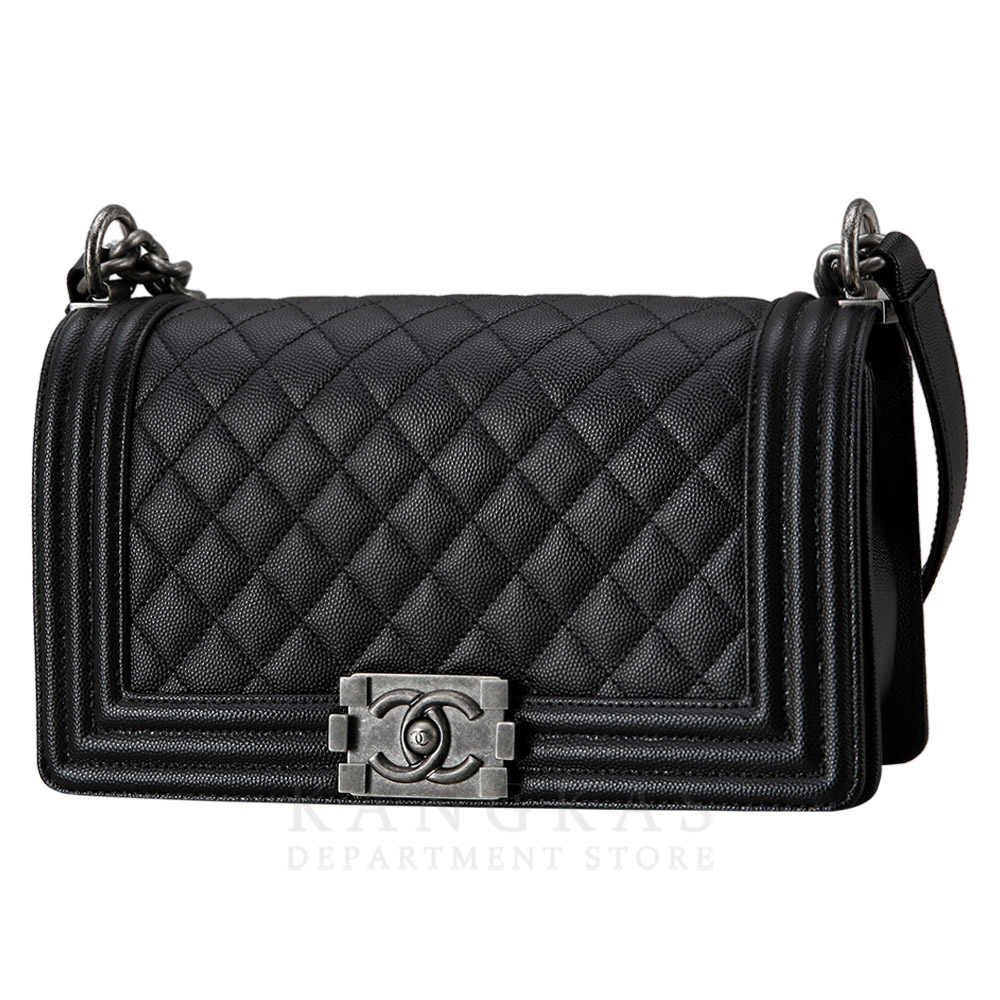 CHANEL(USED)샤넬 캐비어 보이샤넬 미듐