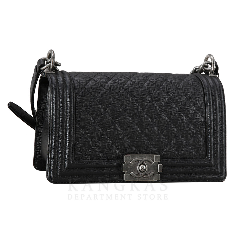 CHANEL(USED)샤넬 캐비어 보이샤넬 미듐