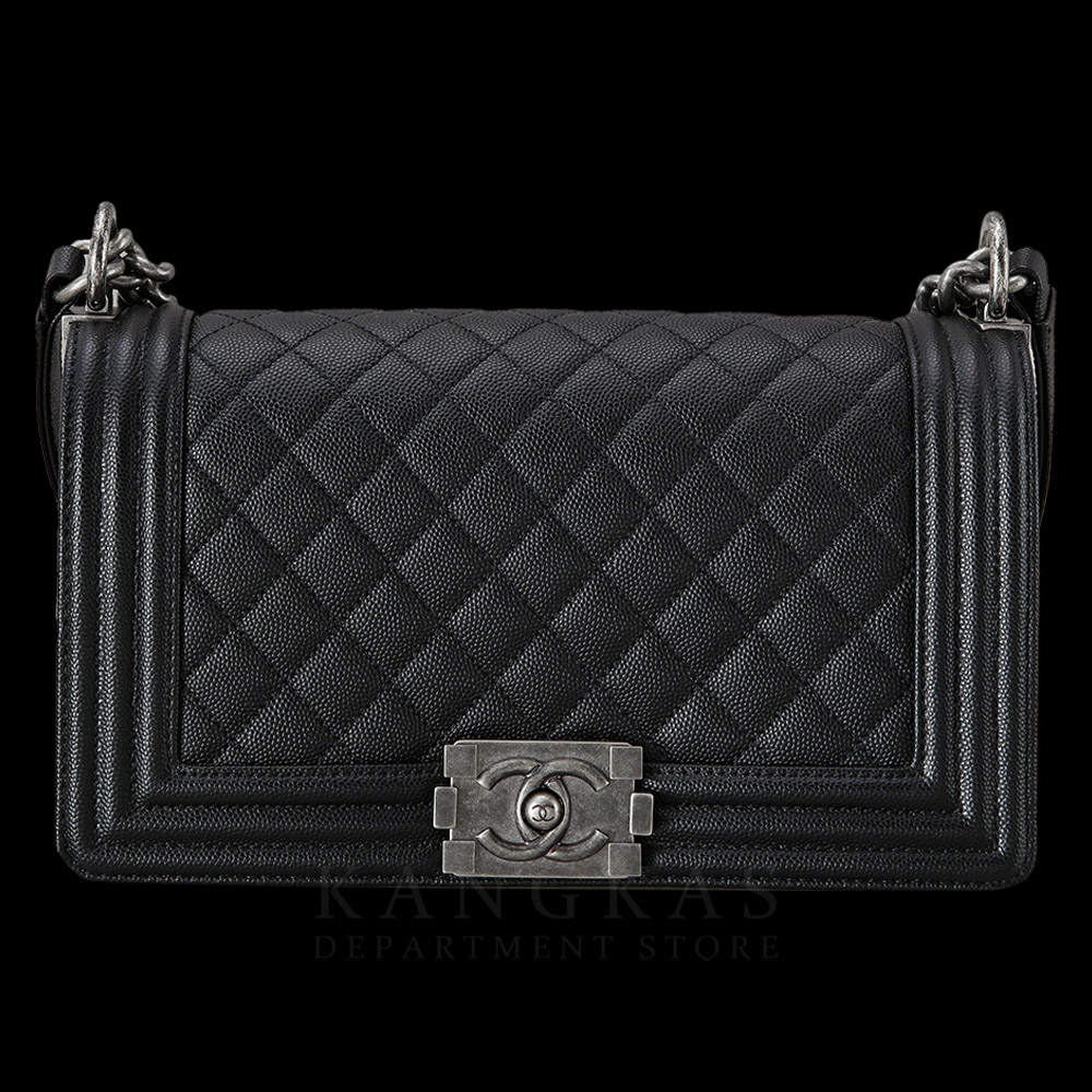 CHANEL(USED)샤넬 캐비어 보이샤넬 미듐