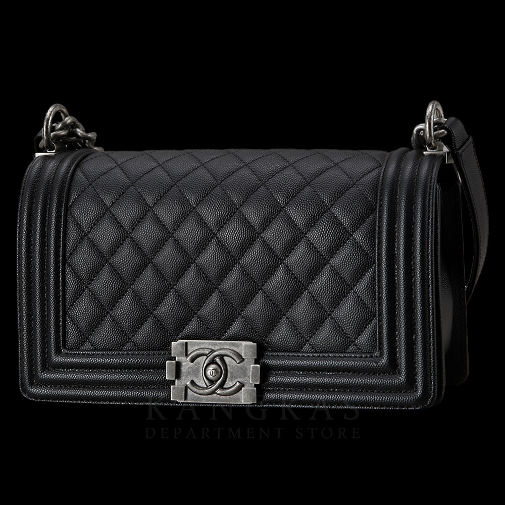 CHANEL(USED)샤넬 캐비어 보이샤넬 미듐