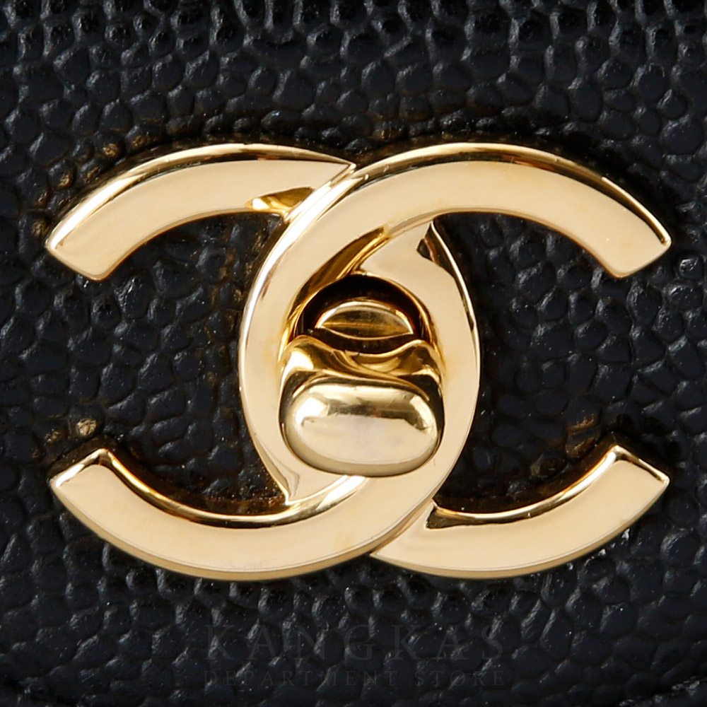 CHANEL(USED)샤넬 캐비어 클래식 점보 금장