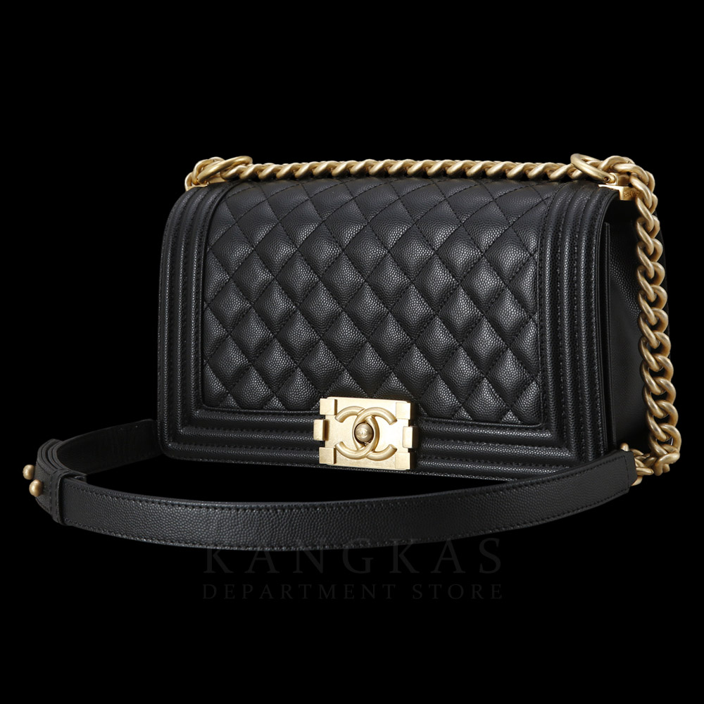 CHANEL(USED)샤넬 캐비어 보이샤넬 미듐