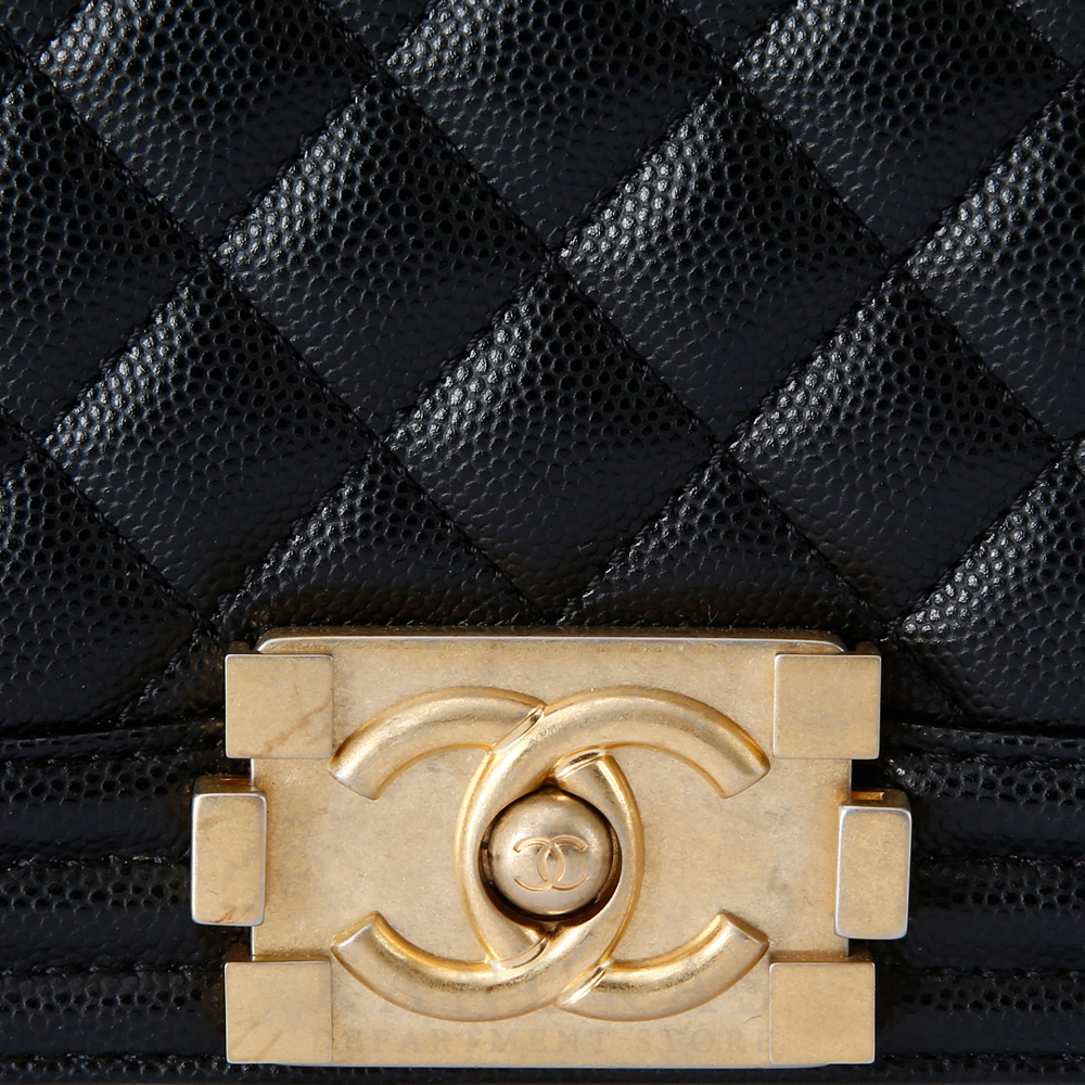 CHANEL(USED)샤넬 캐비어 보이샤넬 미듐