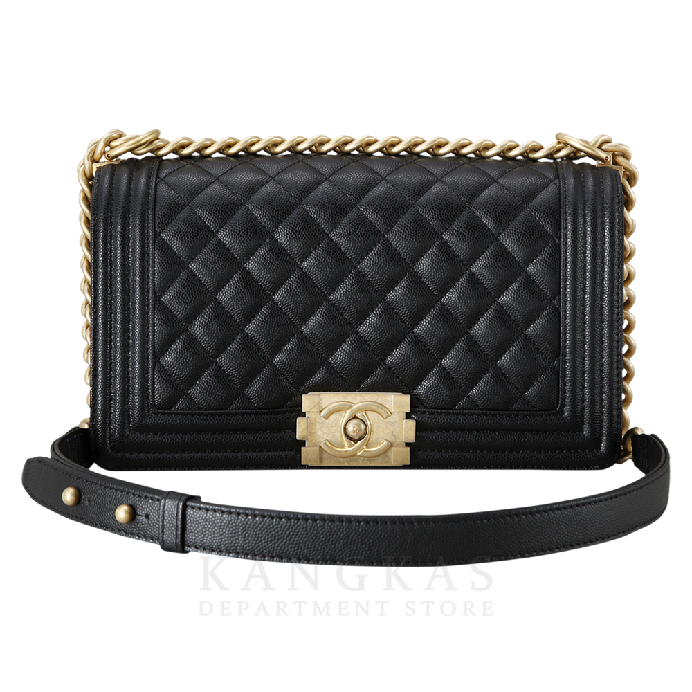 CHANEL(USED)샤넬 캐비어 보이샤넬 미듐