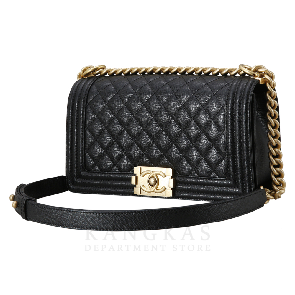 CHANEL(USED)샤넬 캐비어 보이샤넬 미듐