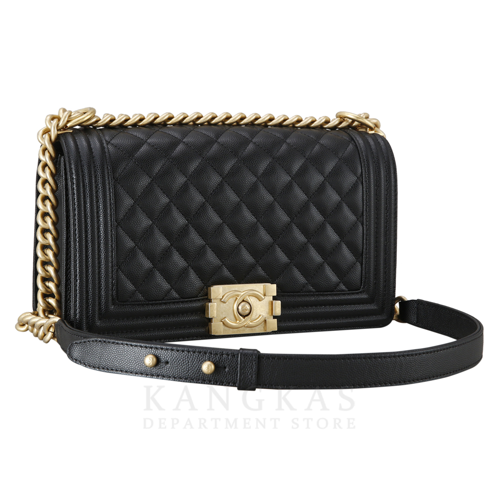 CHANEL(USED)샤넬 캐비어 보이샤넬 미듐