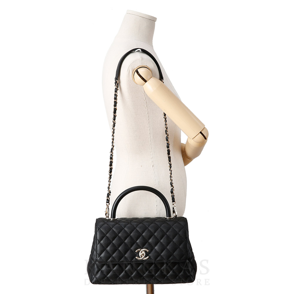 CHANEL(USED)샤넬 캐비어 코코핸들 라지
