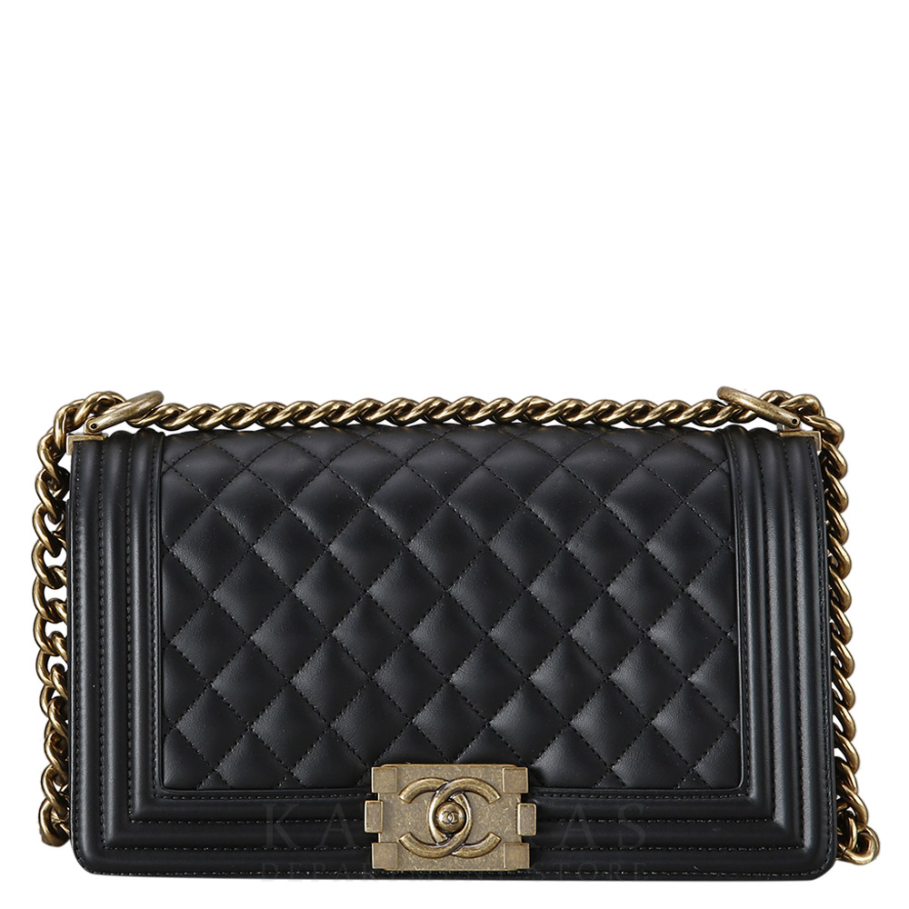 CHANEL(USED)샤넬 보이샤넬 램스킨 미듐