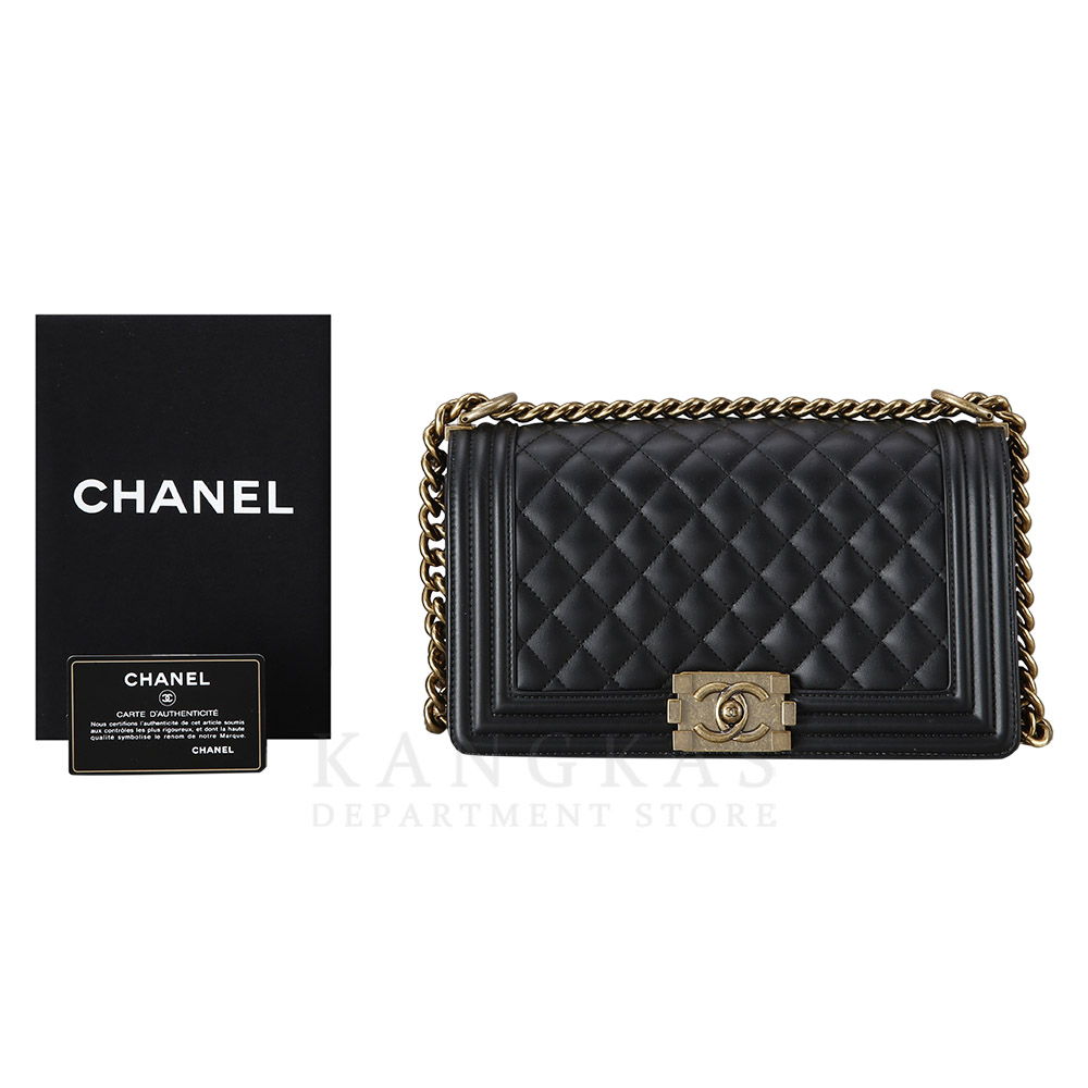 CHANEL(USED)샤넬 보이샤넬 램스킨 미듐