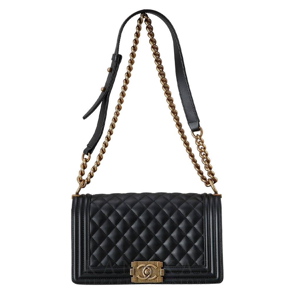 CHANEL(USED)샤넬 보이샤넬 램스킨 미듐