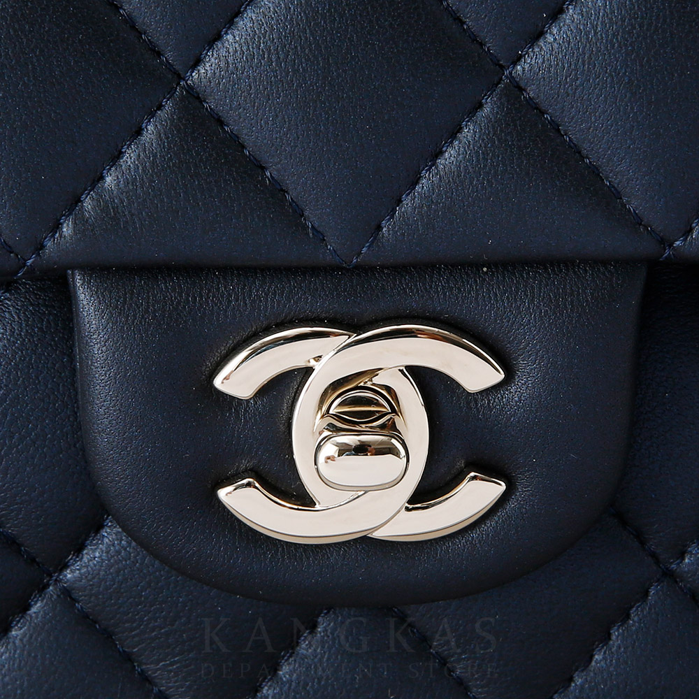 CHANEL(USED)샤넬 램스킨 클래식 뉴미니 탑핸들