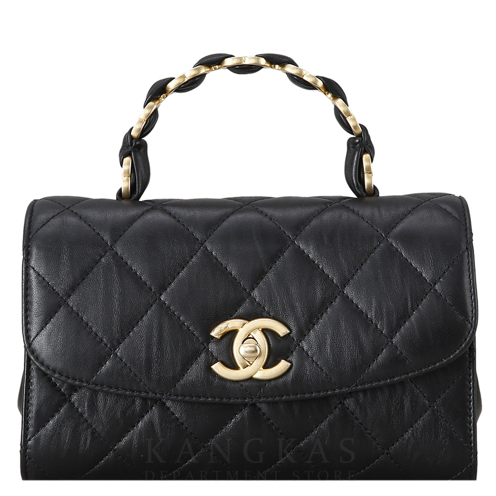 CHANEL(USED)샤넬 시즌 탑핸들 플랩백
